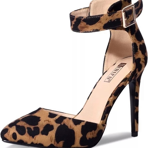 IDIFU Women's IN4TARA Pointed Toe Ankle Strap Mid Heel Suede Pump Shoe size 10 - Picture 4 of 12